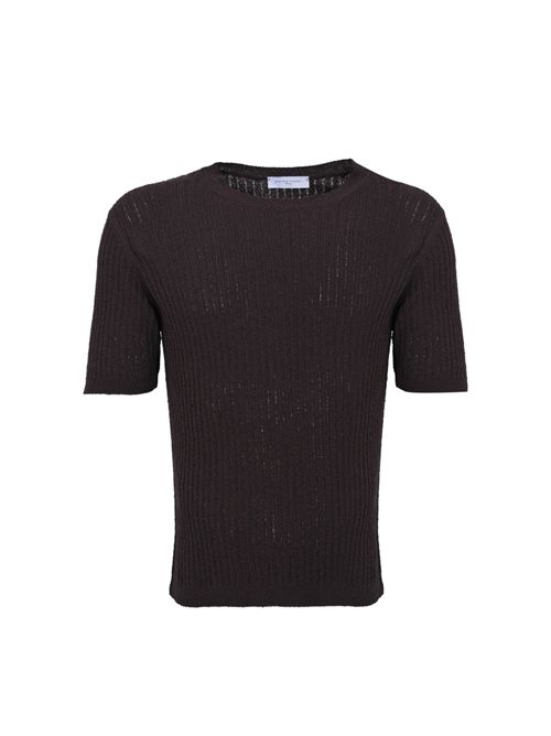 T-shirt in maglia di misto cotone a costine Mora DANIELE FIESOLI | DF 3076MORA